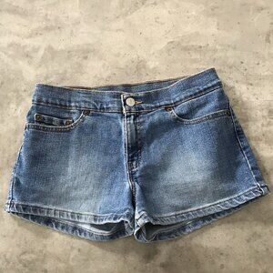 Vintage Levis Denim Shorts 3 Jrs Mini Bareback Cowgirl Western Grunge Y2K W28
